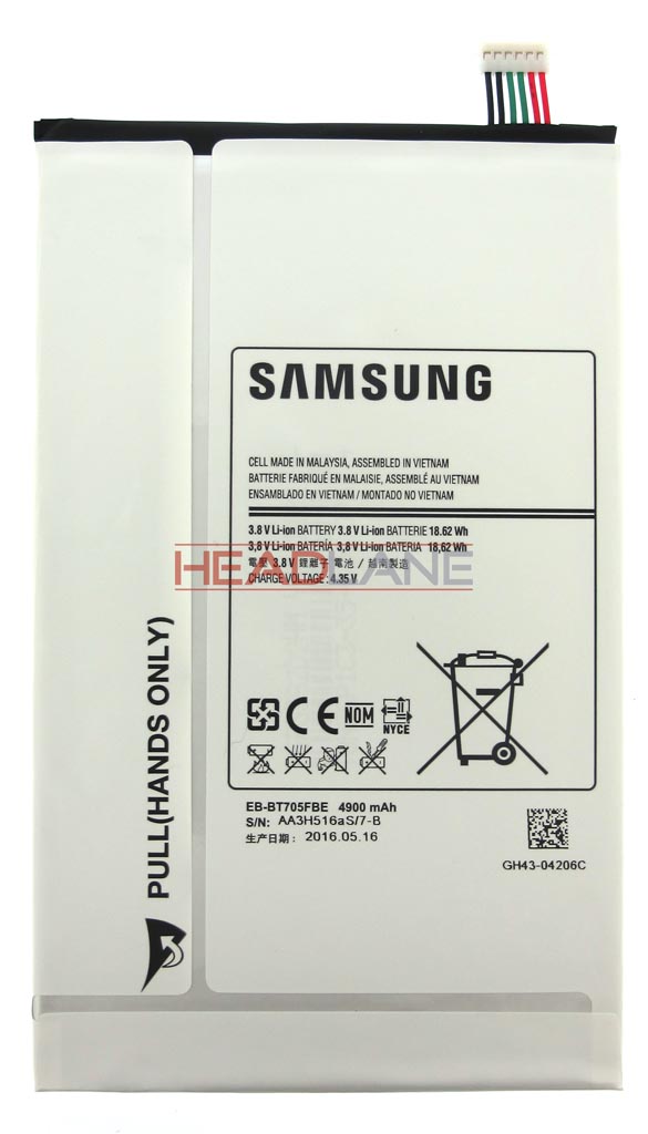 Samsung SM-T700 / SM-T705 Galaxy Tab S 8.4" 4900mAh Battery