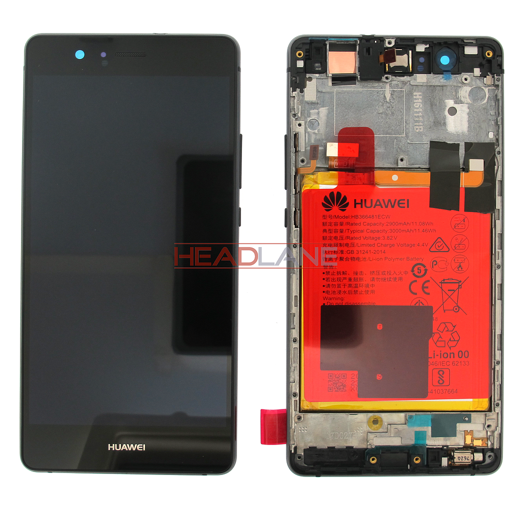 Huawei P9 Lite LCD Display / Screen + Touch + Battery Assembly - Black