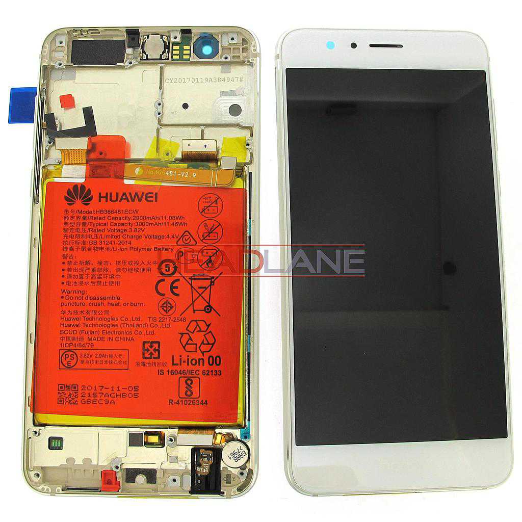 Huawei Honor 8 LCD Display / Screen + Touch + Battery - White