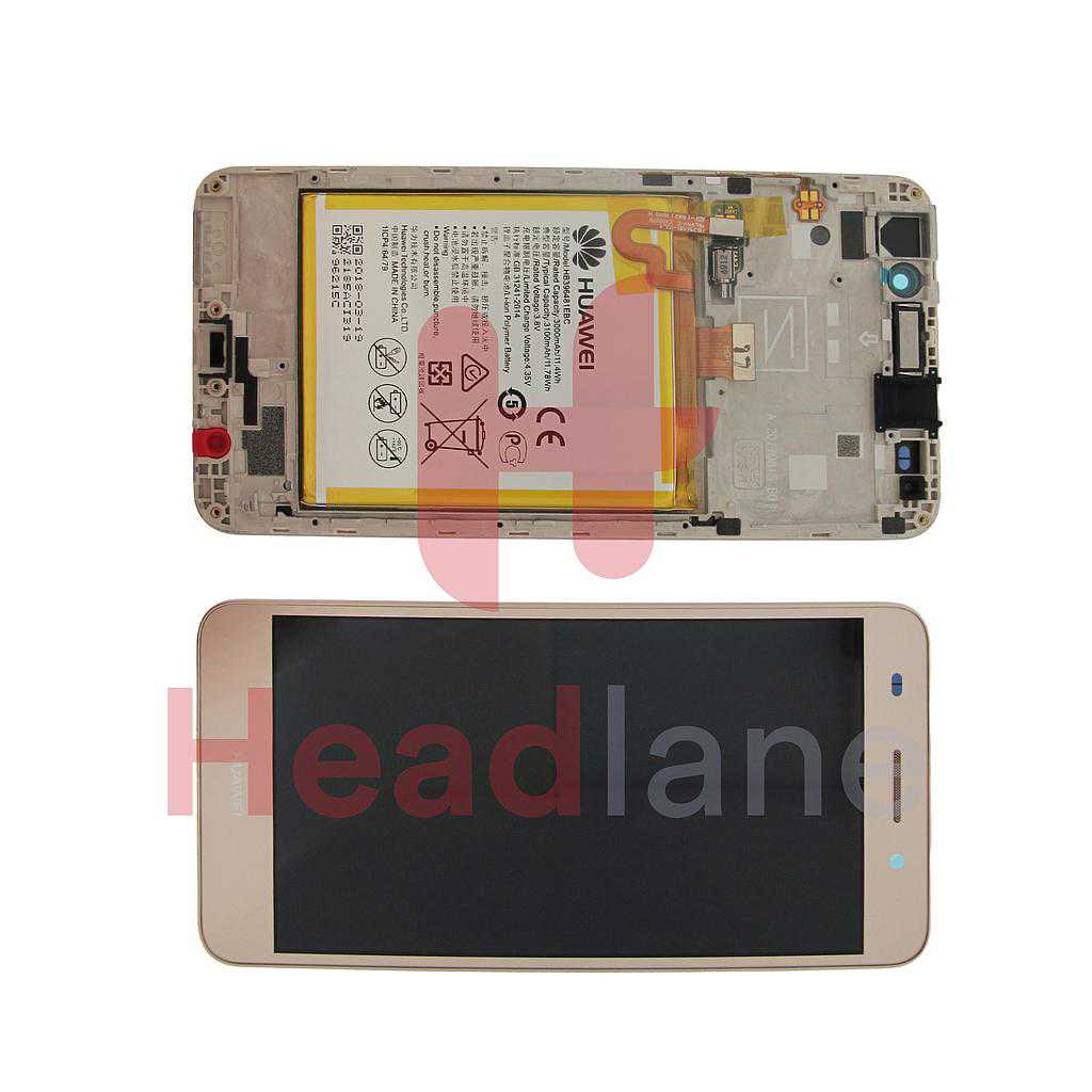 Huawei Y6 II LCD Display / Screen + Touch + Battery Assembly - Gold