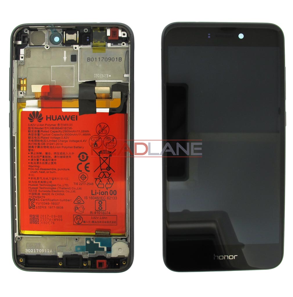 Huawei Honor 8 Lite LCD Display / Screen + Touch + Battery Assembly - Black