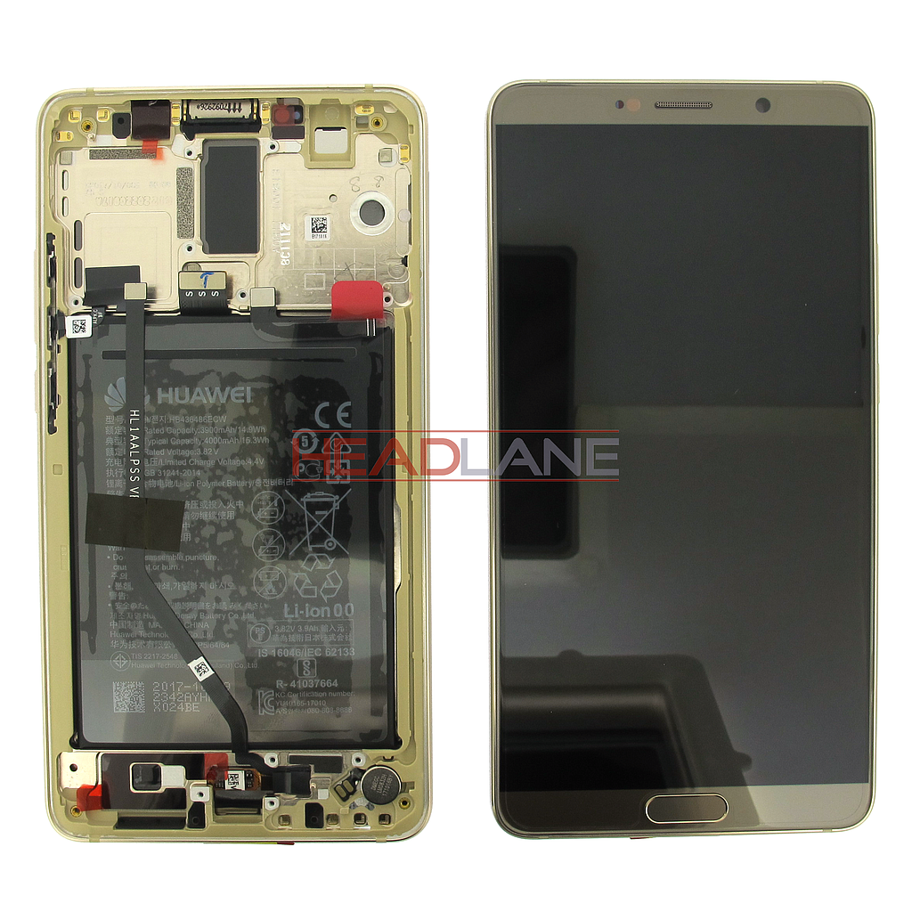Huawei Mate 10 LCD Display / Screen + Touch + Battery Assembly - Brown