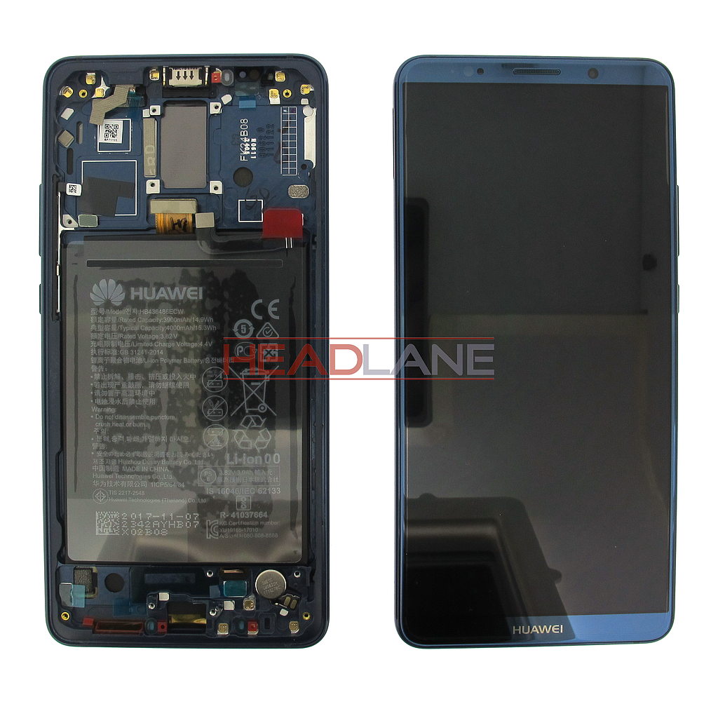 Huawei Mate 10 Pro LCD Display / Screen + Touch + Battery Assembly - Blue
