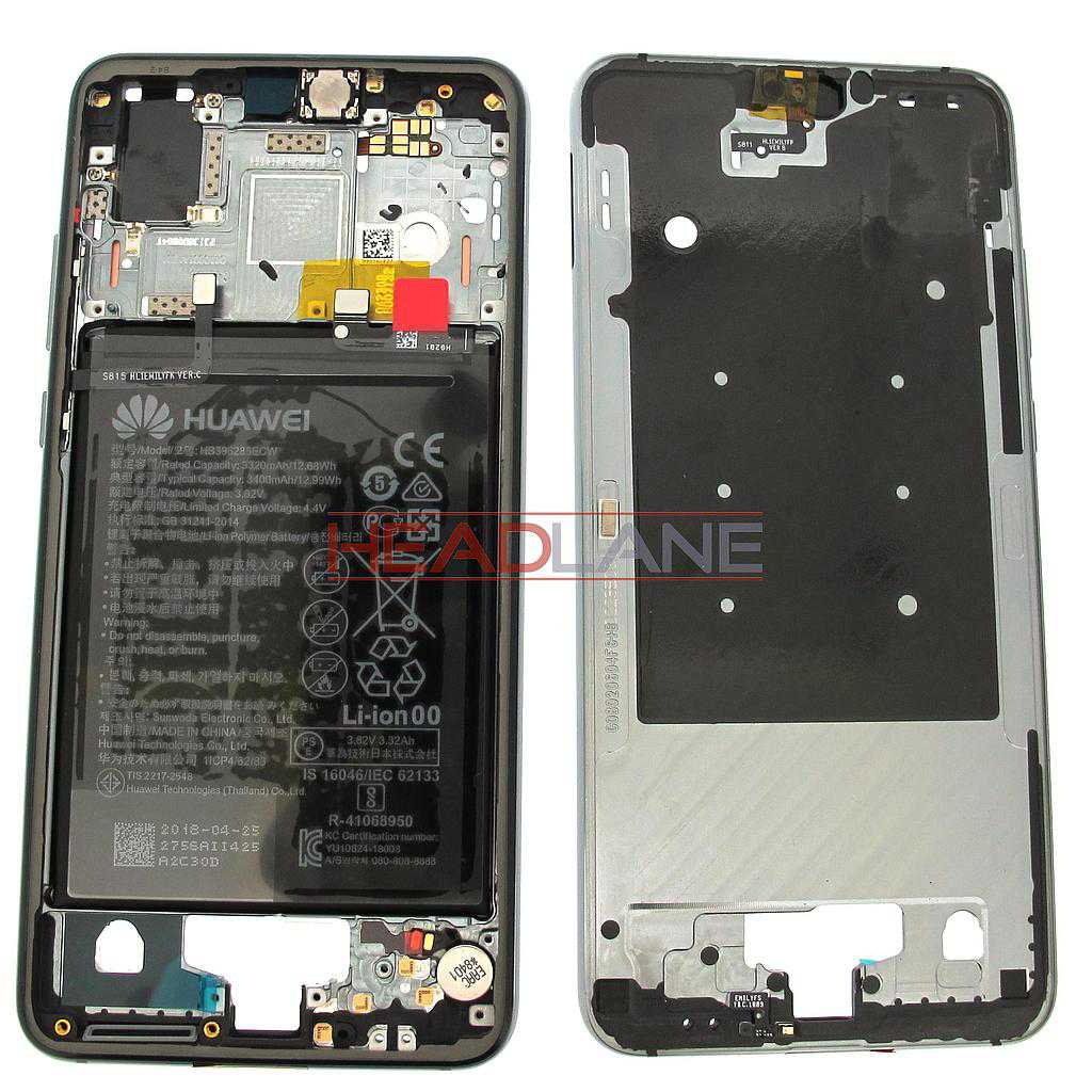 Huawei P20 Middle Cover / Chassis + Battery - Blue