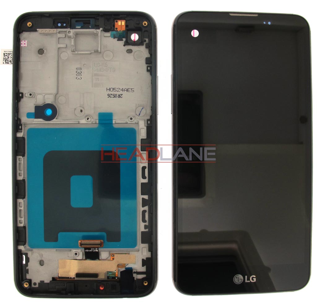 LG K500N X Screen LCD Display / Screen + Touch - Black