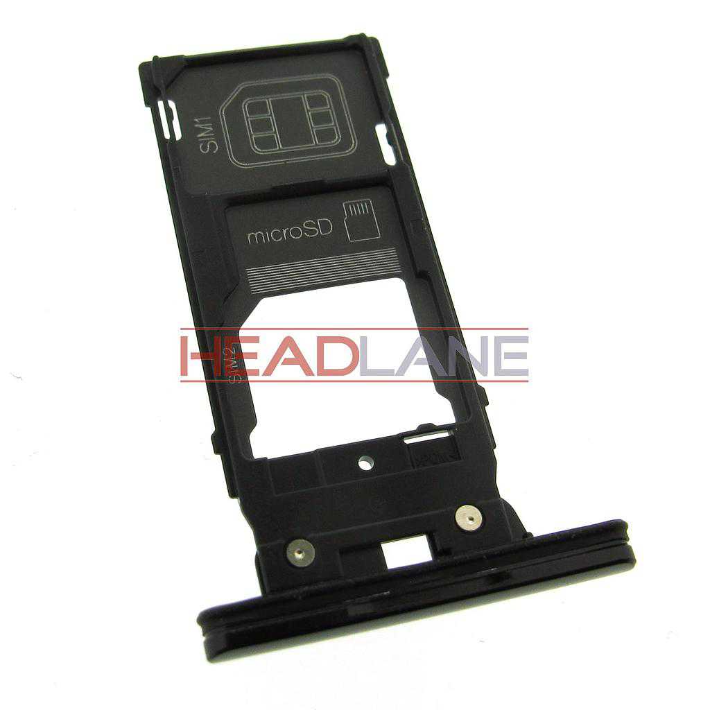 Sony H8266 Xperia XZ2 DUAL SIM Card Tray - Black