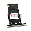 Sony H8216 Xperia XZ2 SINGLE SIM Card Tray - White Silver