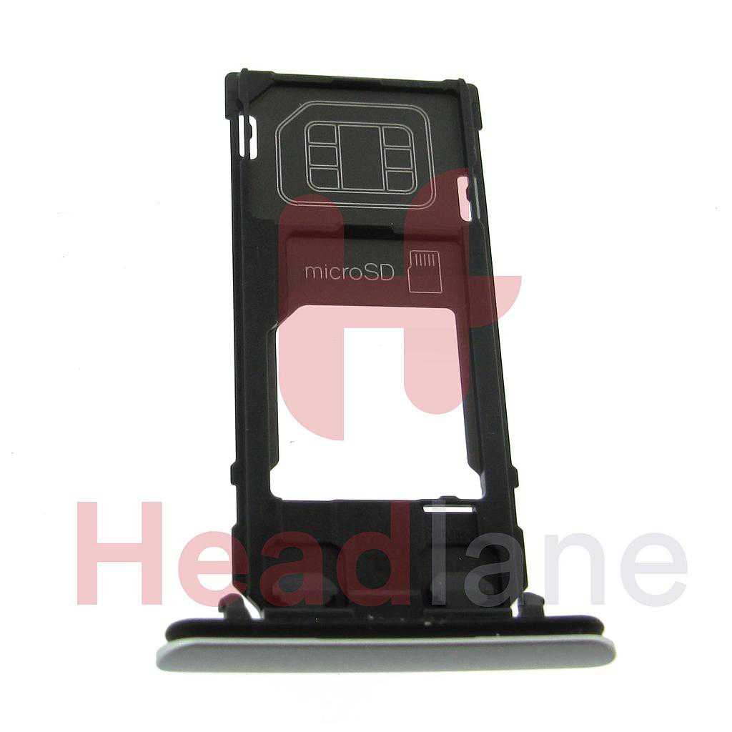 Sony H8324 Xperia XZ2 Compact SINGLE SIM Card Tray - Silver