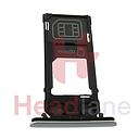 Sony H8324 Xperia XZ2 Compact SINGLE SIM Card Tray - Silver