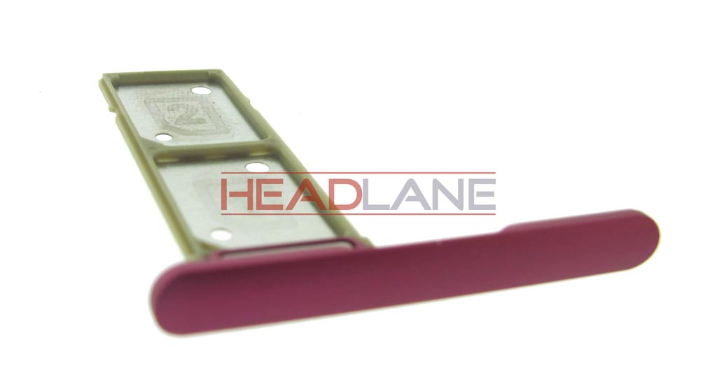 Sony G3412 Xperia XA1 Plus SIM Card Tray (Dual) - Pink
