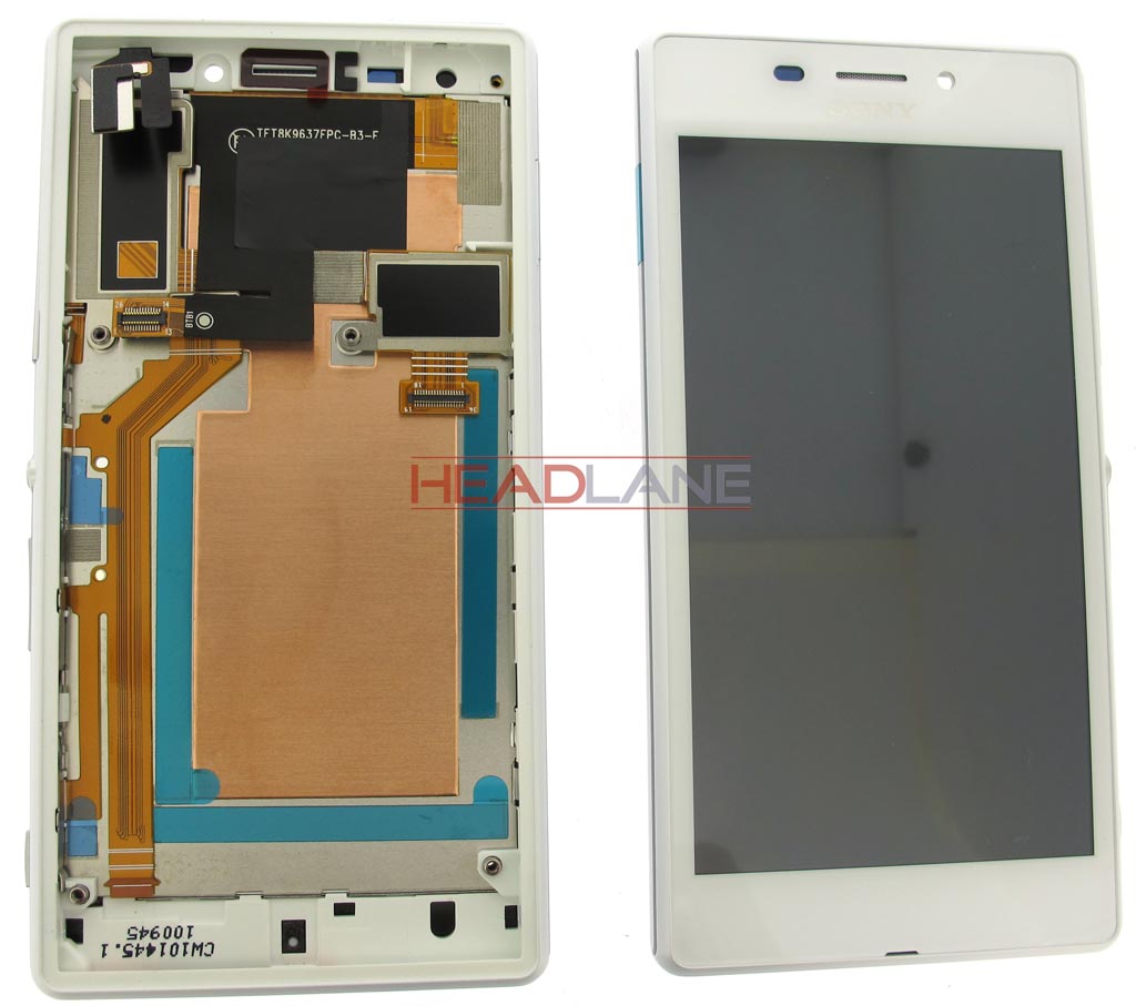 Sony D2403 / D2406 Xperia M2 Aqua LCD Display / Screen + Touch - White