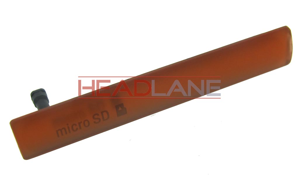 Sony D5803 Xperia Z3 Compact USB / MicroSD Cover - Orange