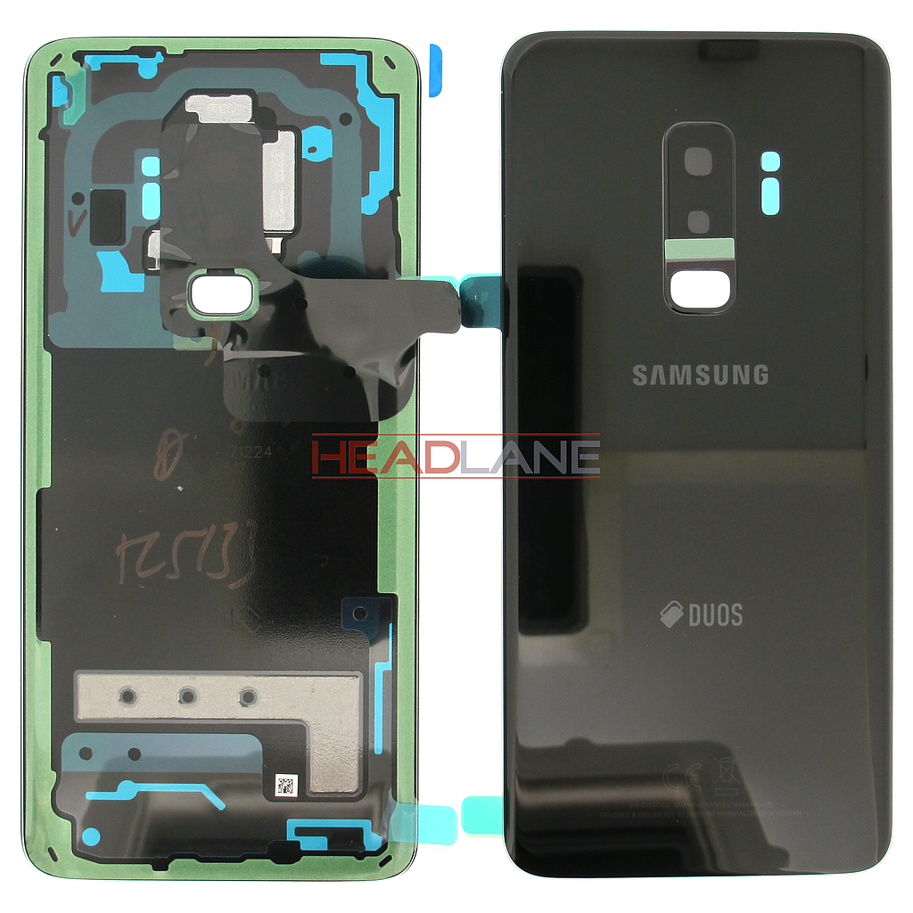 Samsung SM-G965F Galaxy S9+ Hybrid SIM Battery Cover - Black