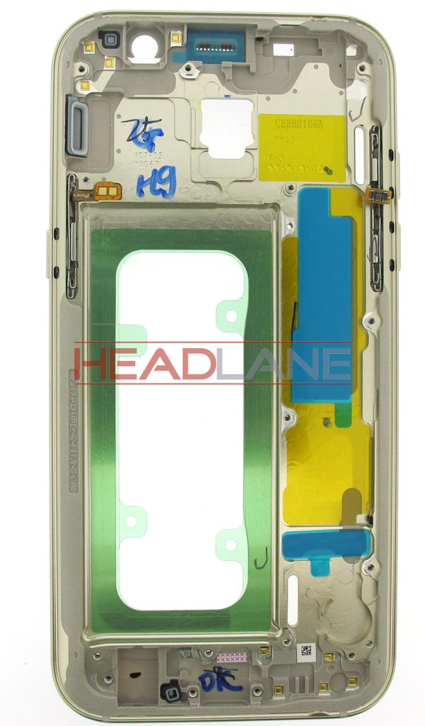 Samsung SM-A520 Galaxy A5 (2017) Middle Cover/Chassis - Gold