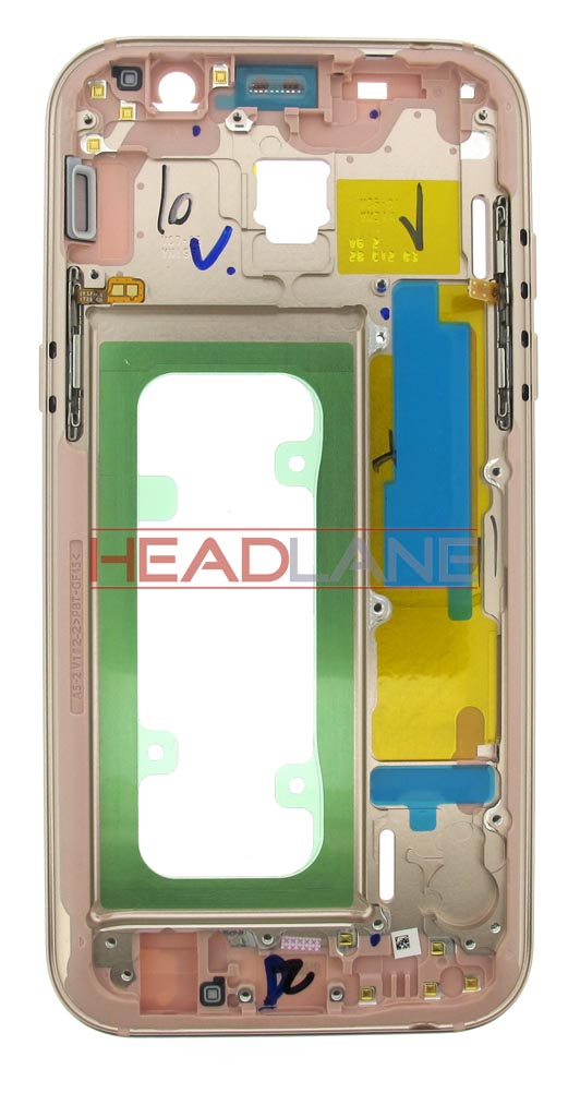 Samsung SM-A520 Galaxy A5 (2017) Middle Cover/Chassis - Pink