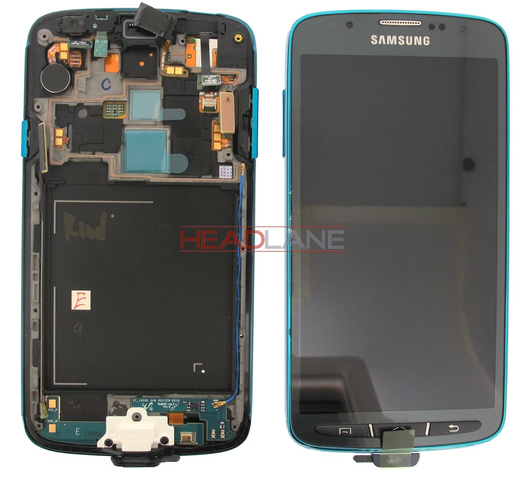 Samsung GT-I9295 Galaxy S4 Active LCD Display / Screen + Touch - Blue