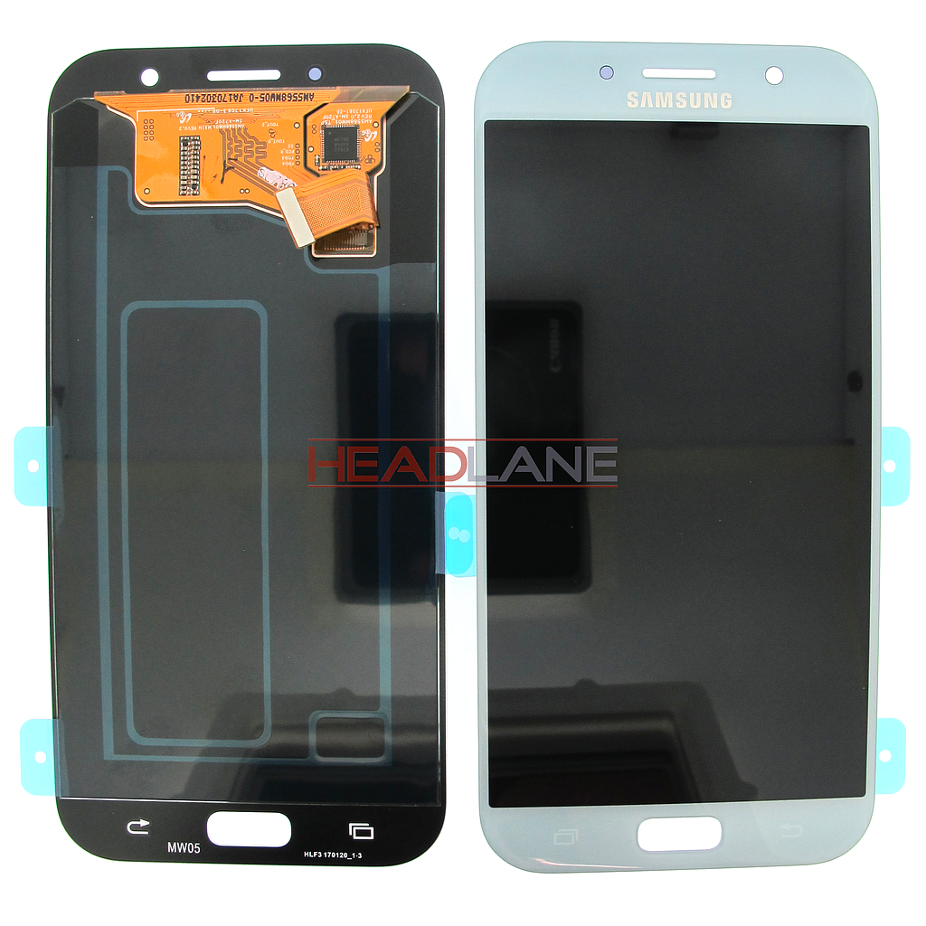 Samsung SM-A720 Galaxy A7 (2017) LCD Display / Screen + Touch - Blue