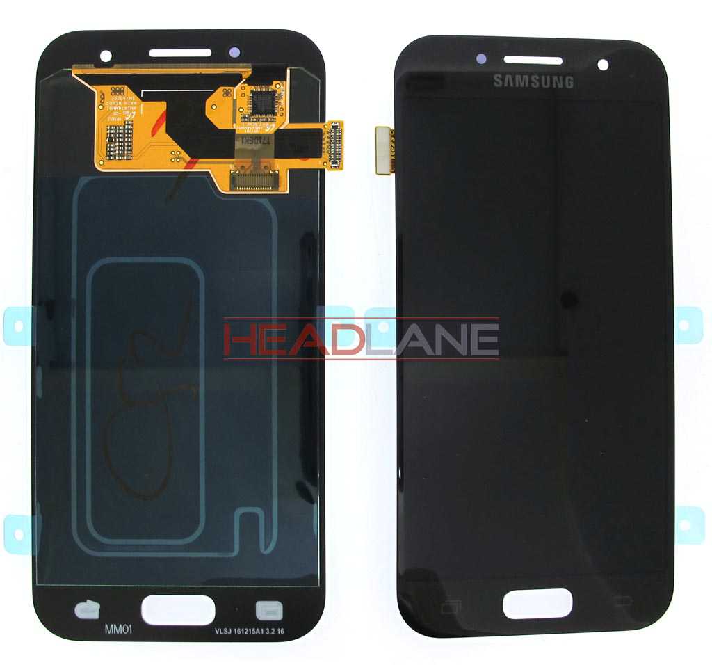 Samsung SM-A320 Galaxy A3 (2017) LCD Display / Screen + Touch - Black 