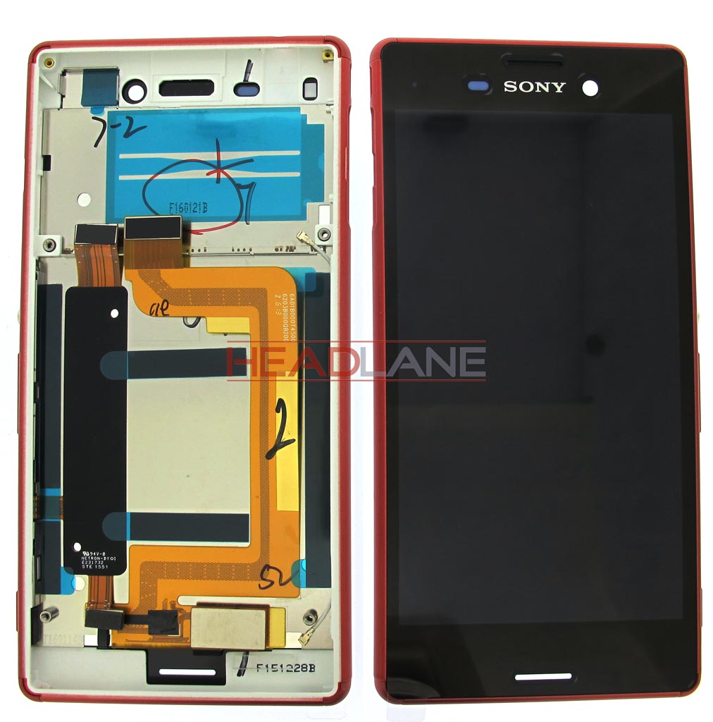 Sony E2313 / E2333 Xperia M4 Aqua Dual LCD Display / Screen + Touch - Coral