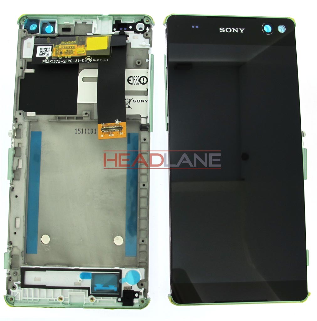 Sony E5533 / E5553 Xperia C5 Ultra / Dual LCD Display / Screen + Touch - Mint