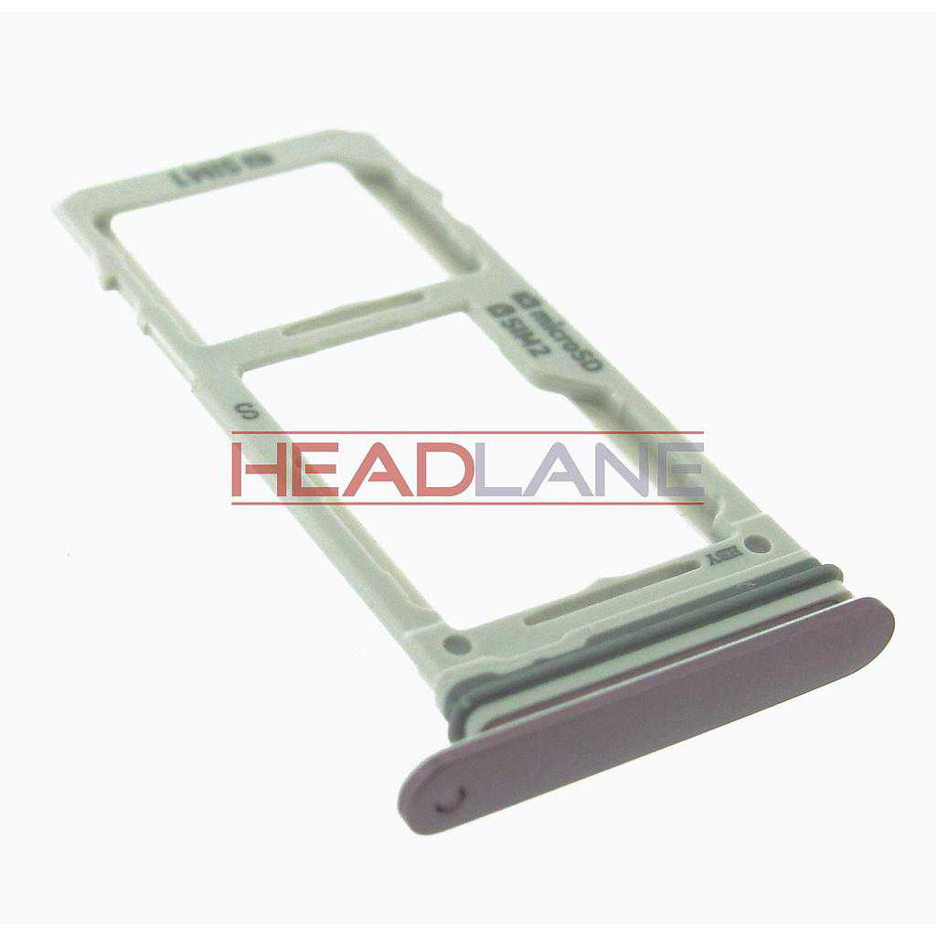 Samsung SM-G965F Galaxy S9+ Hybrid SIM Card Tray - Purple