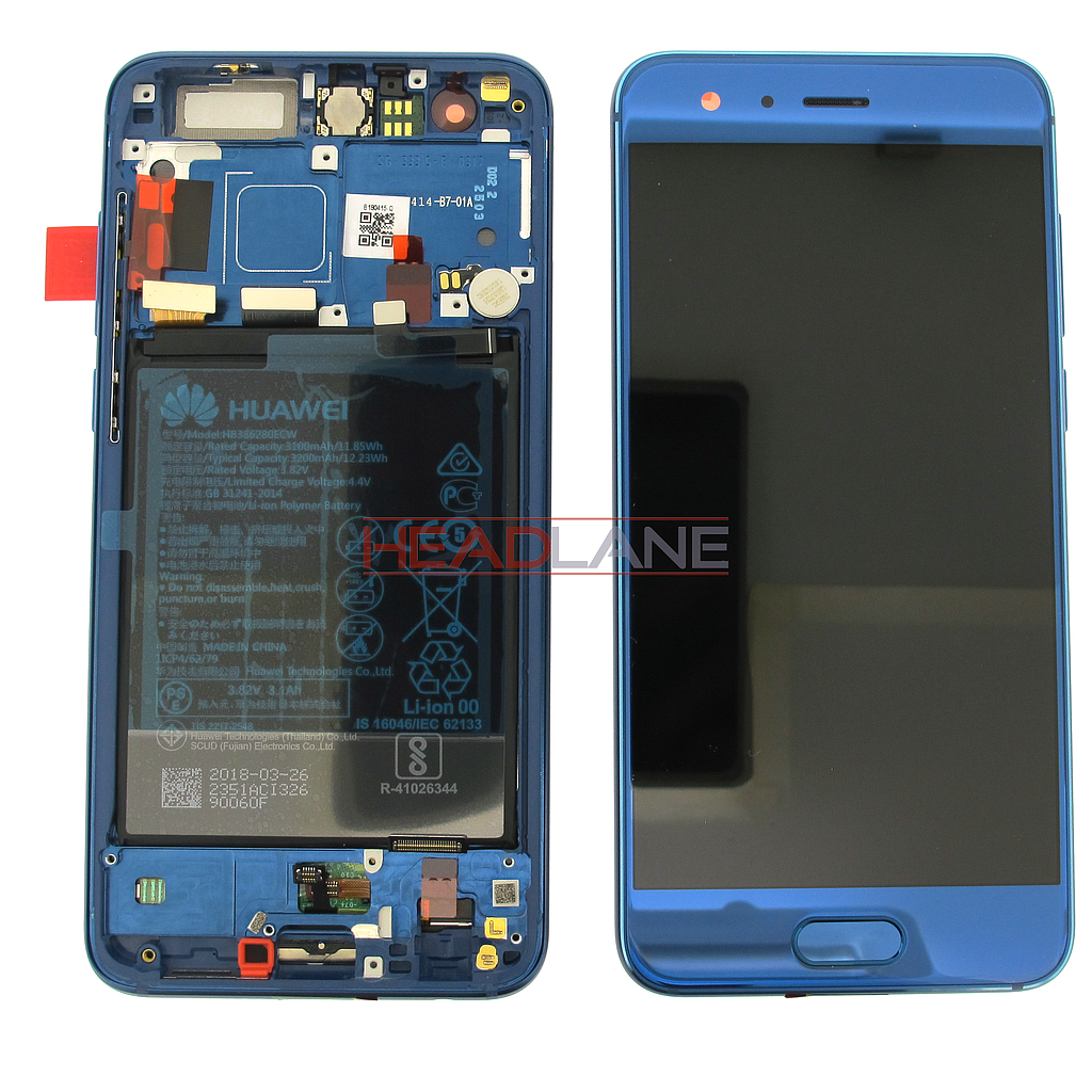 Huawei Honor 9 / Premium LCD Display / Screen + Touch + Battery - Blue