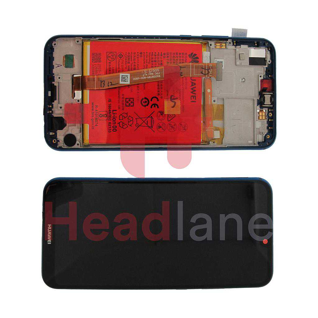 Huawei P20 Lite LCD Display / Screen + Touch + Battery - Blue