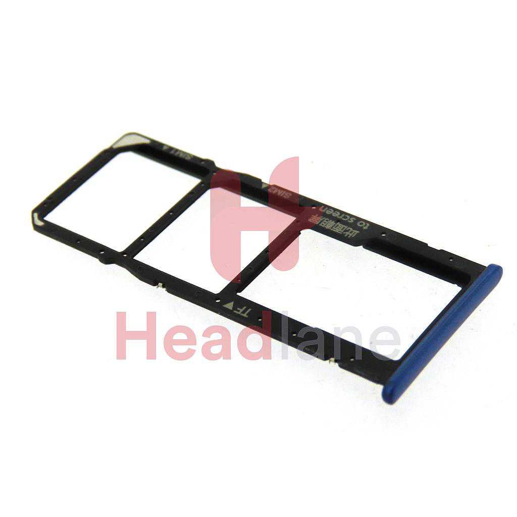 Huawei Y7 (2018) 3 in 1 SIM Card Tray - Blue