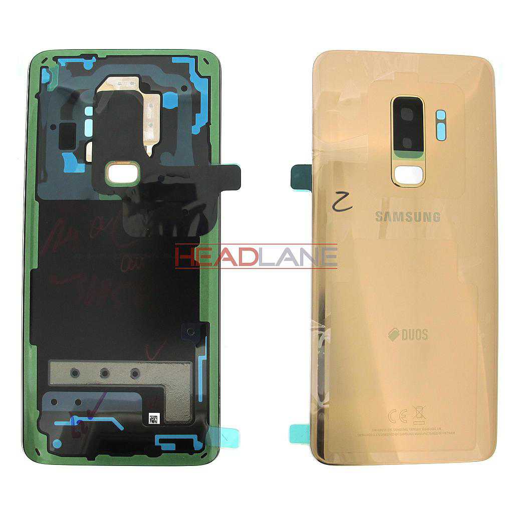 Samsung SM-G965F Galaxy S9+ Hybrid SIM Battery Cover - Gold