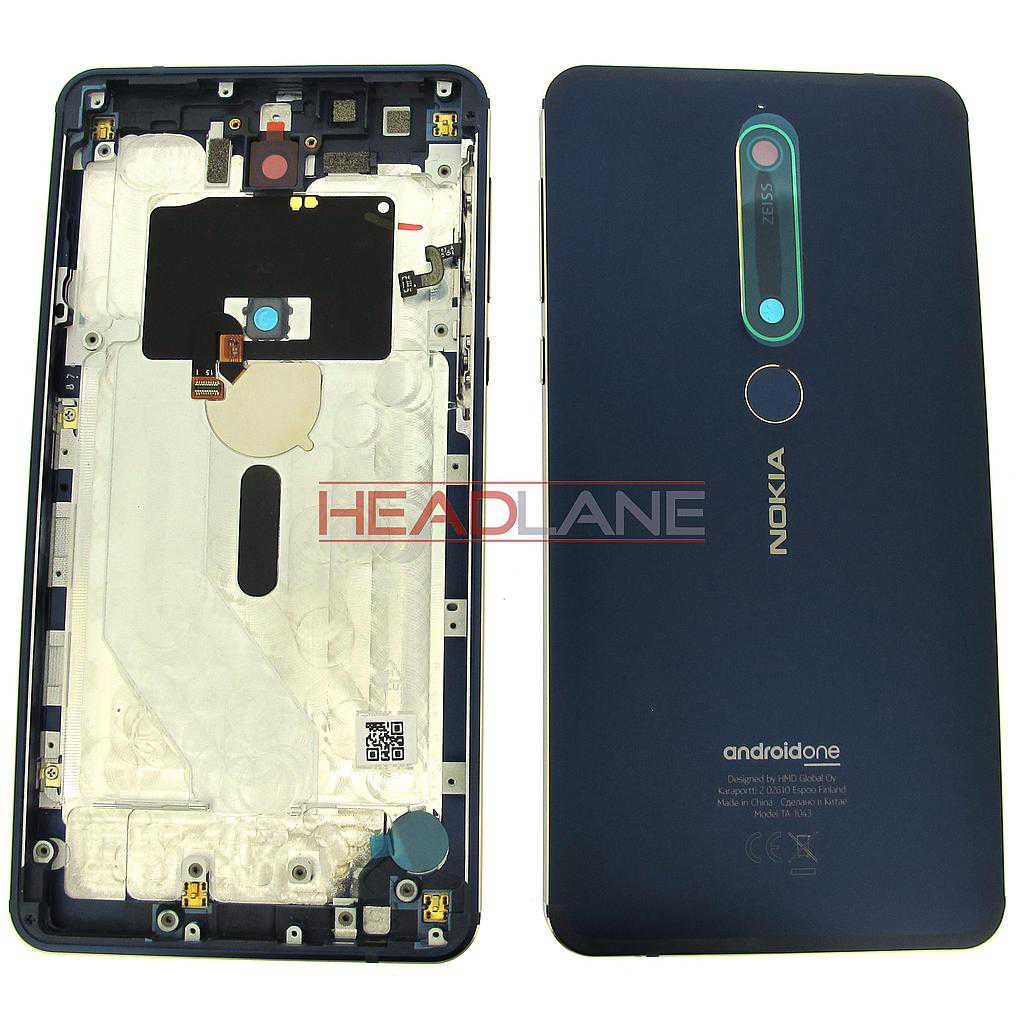 Nokia TA-1043 6.1 Back / Battery Cover Dual SIM - Blue