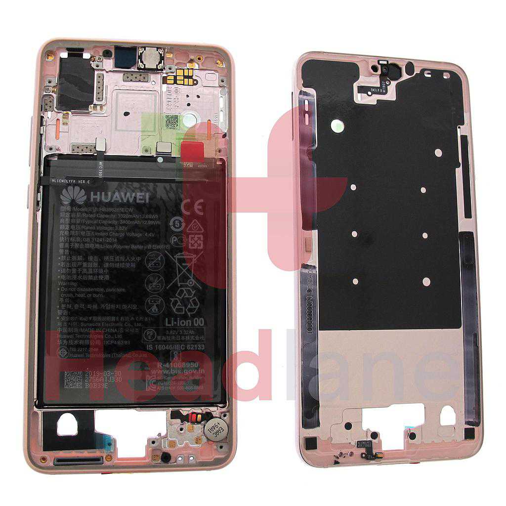Huawei P20 Middle Cover / Chassis + Battery - Pink Gold