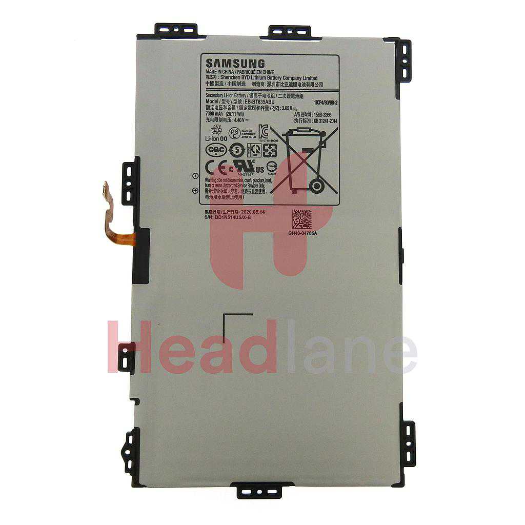Samsung SM-T835 SM-T830 Galaxy Tab S4 10.5" EB-BT835ABU Internal Battery