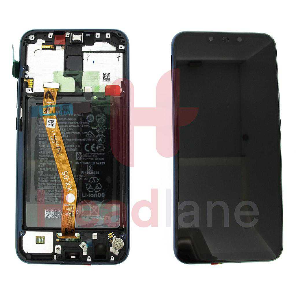 Huawei Mate 20 Lite LCD Display / Screen + Touch + Battery Assembly - Blue