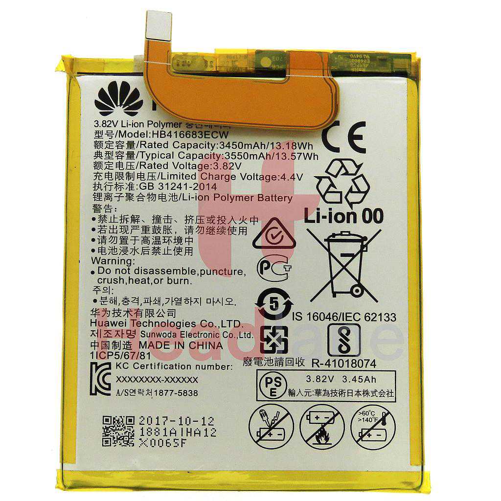 Huawei Nexus 6P HB416683ECW Battery