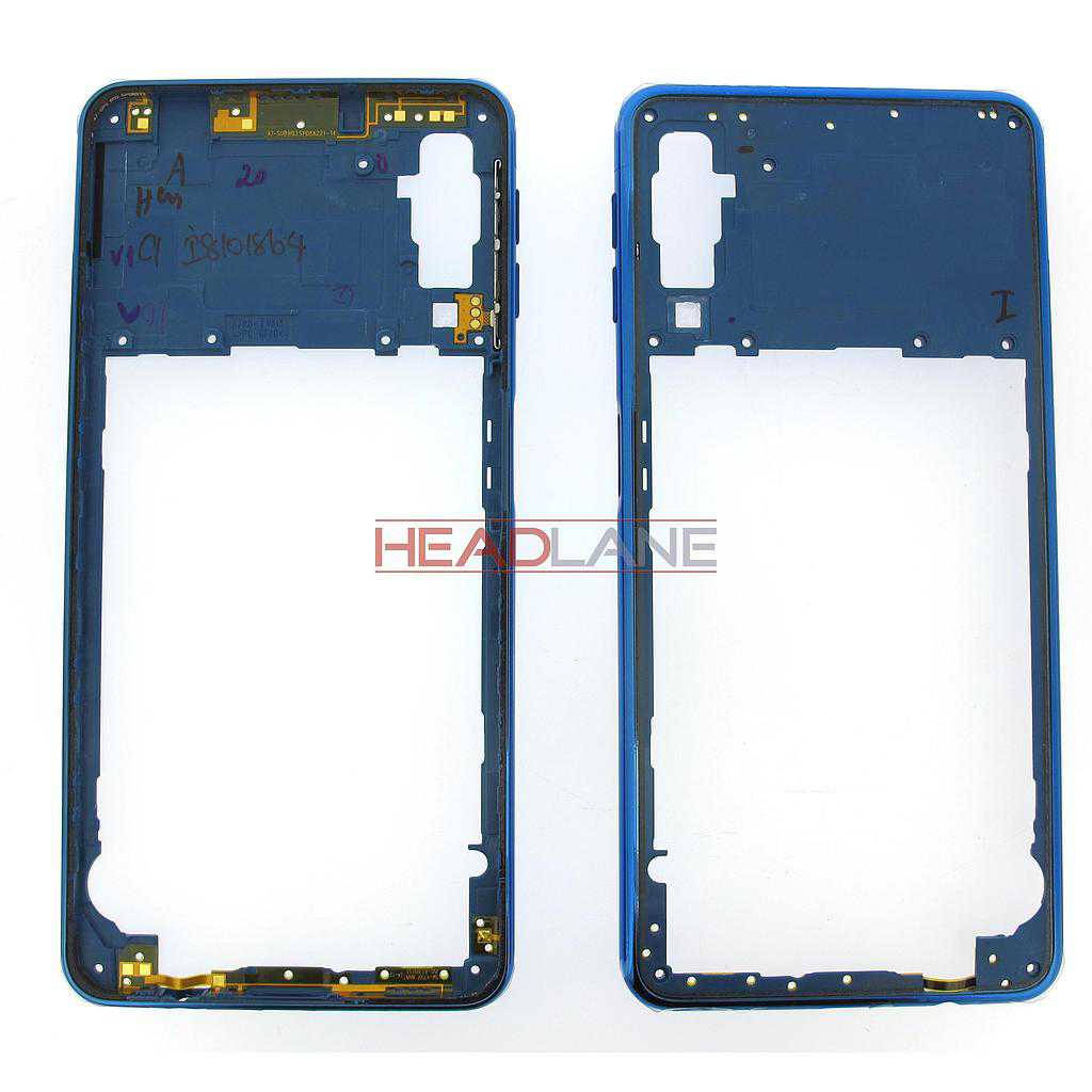 Samsung SM-A750 Galaxy A7 (2018) Middle Cover / Chassis - Blue