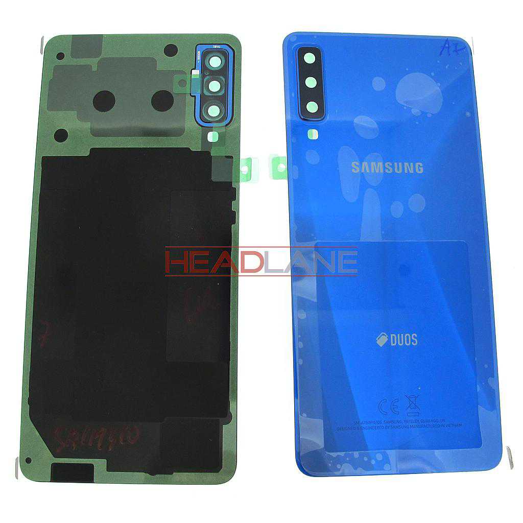 Samsung SM-A750 Galaxy A7 (2018) DUOS Back / Battery Cover - Blue