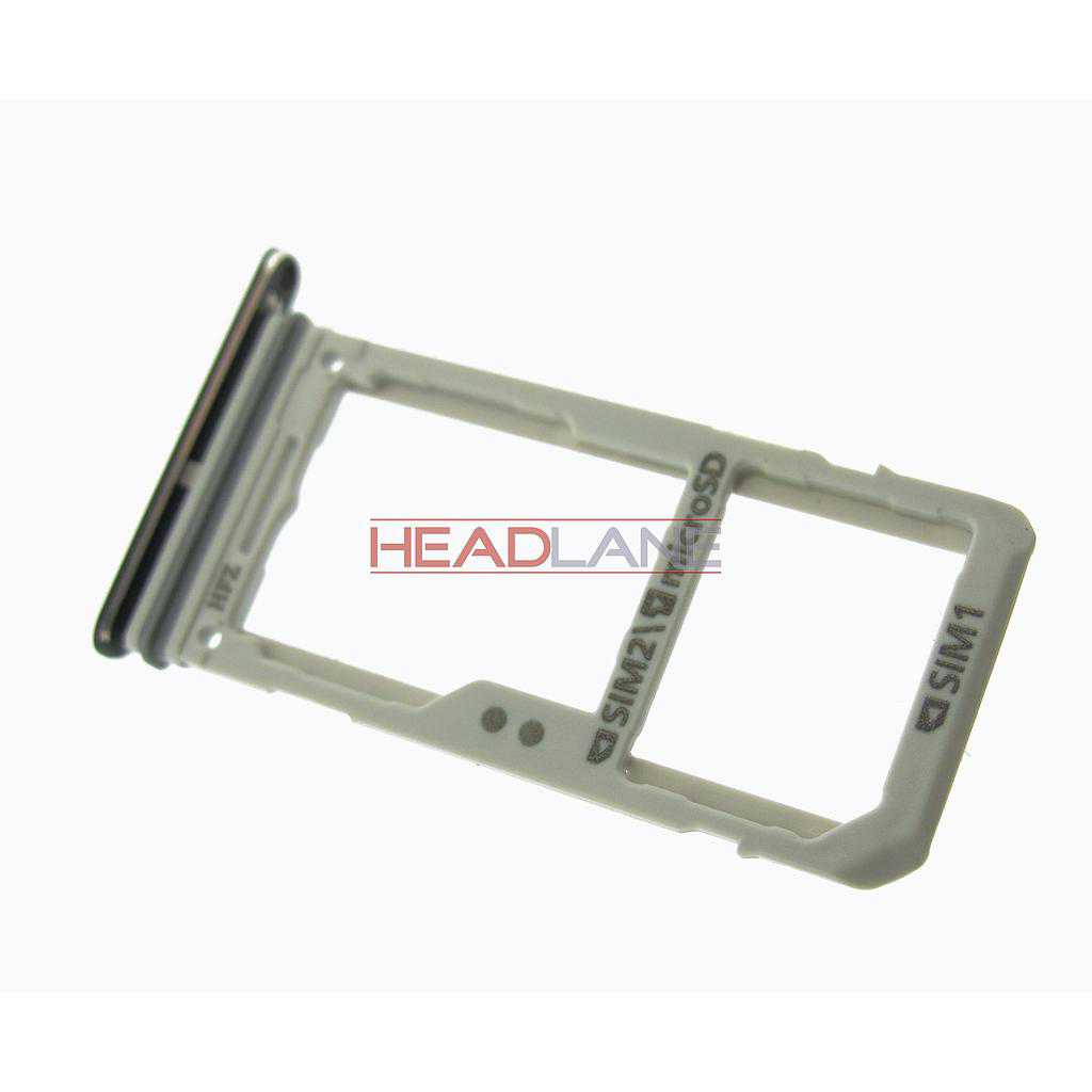 Samsung SM-G955FD Galaxy S8+ SIM Card Tray (Dual SIM) - Black