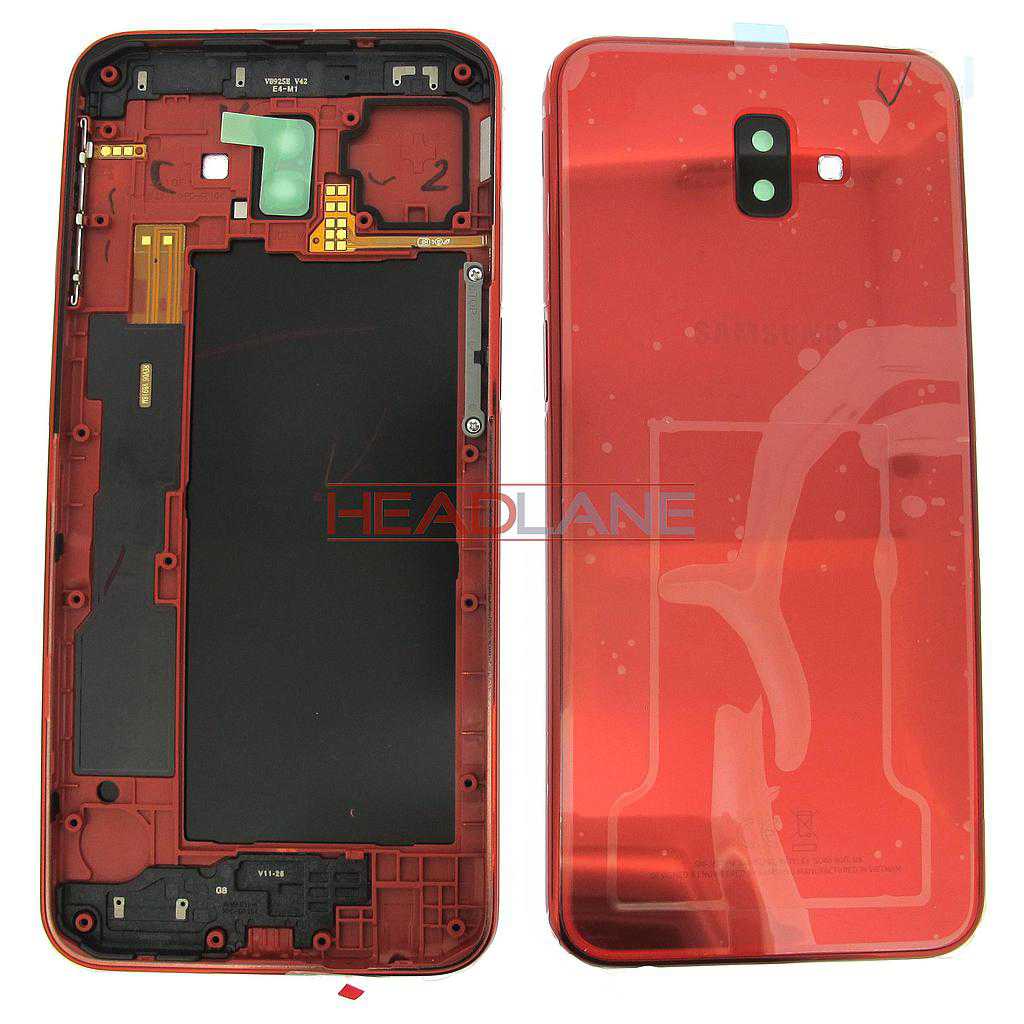 Samsung SM-J610 Galaxy J6+ (2018) Back / Battery Cover - Red