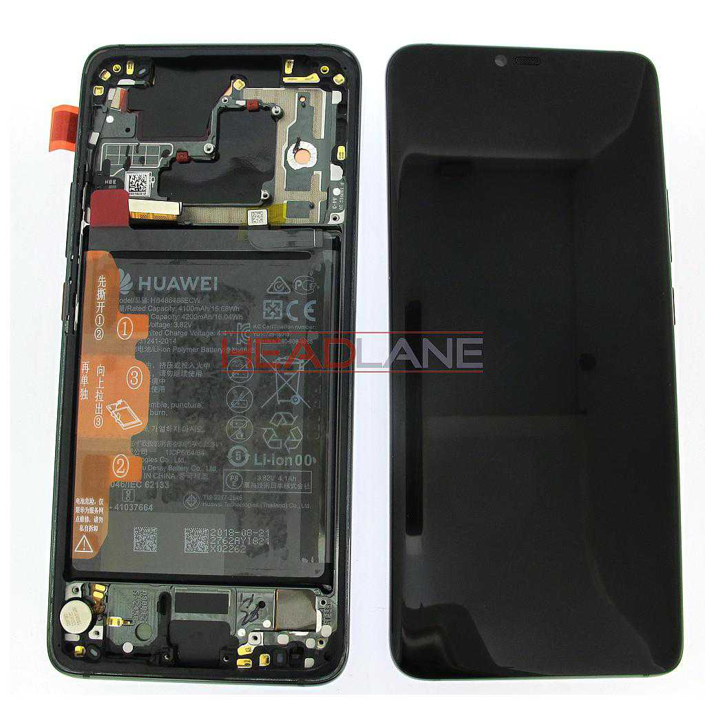 Huawei Mate 20 Pro LCD Display / Screen + Touch + Battery Assembly - Black