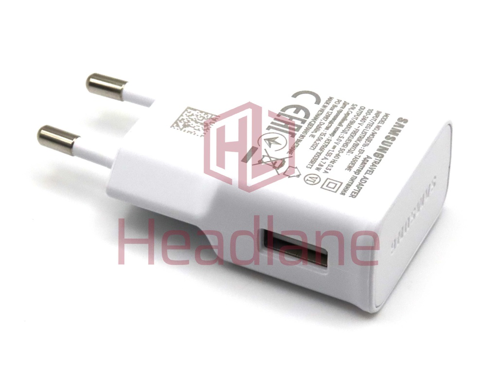 Samsung EP-TA50EWE USB-A Charger (Head Only) 5V 1.55A (7.75w) - White (EU 2 Pin)