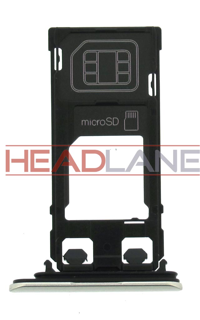 Sony F8331 Xperia XZ SIM / MicroSD Card Tray - Silver