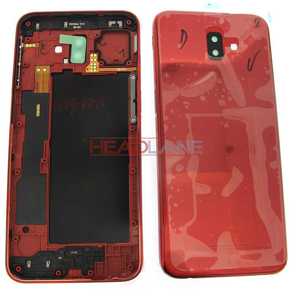 Samsung SM-J610 Galaxy J6+ (2018) Back / Battery Cover - Red