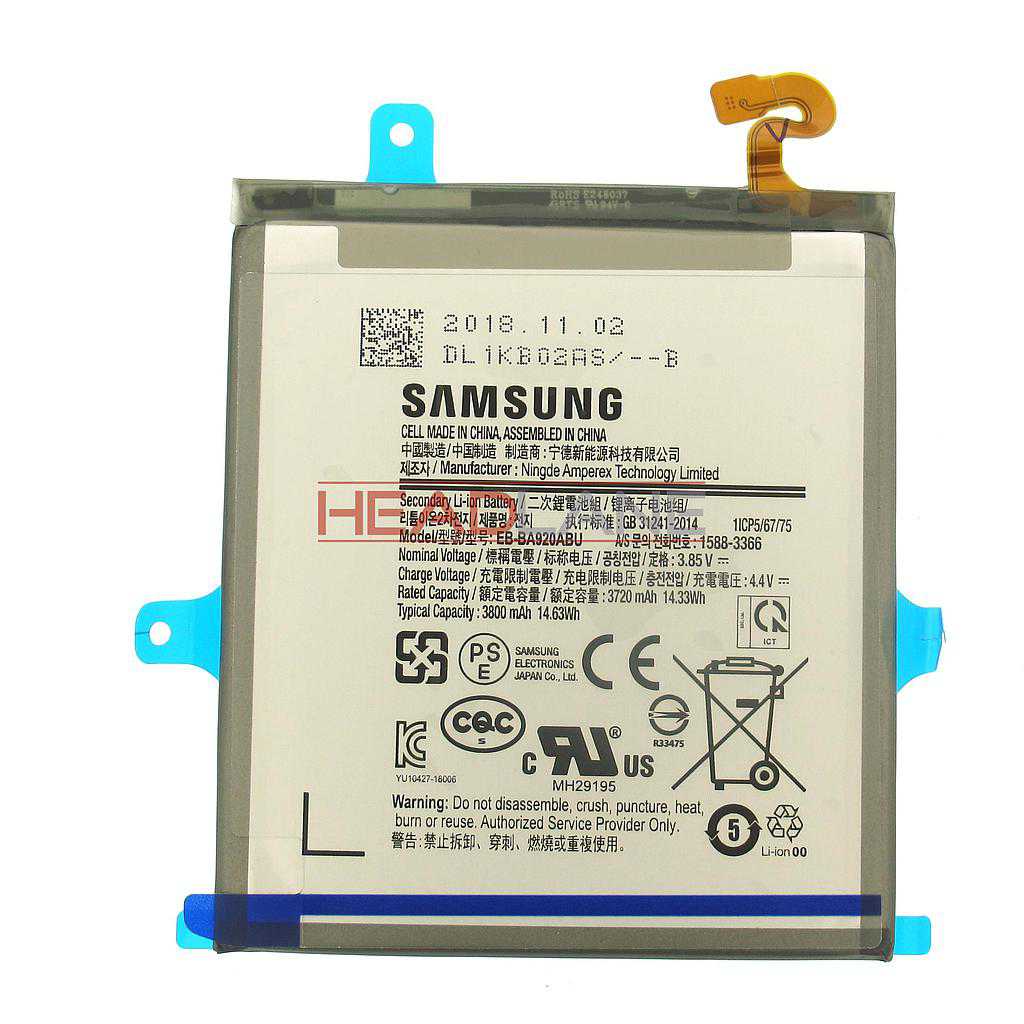 Samsung SM-A920 Galaxy A9 (2018) EB-BA920ABU Internal Battery
