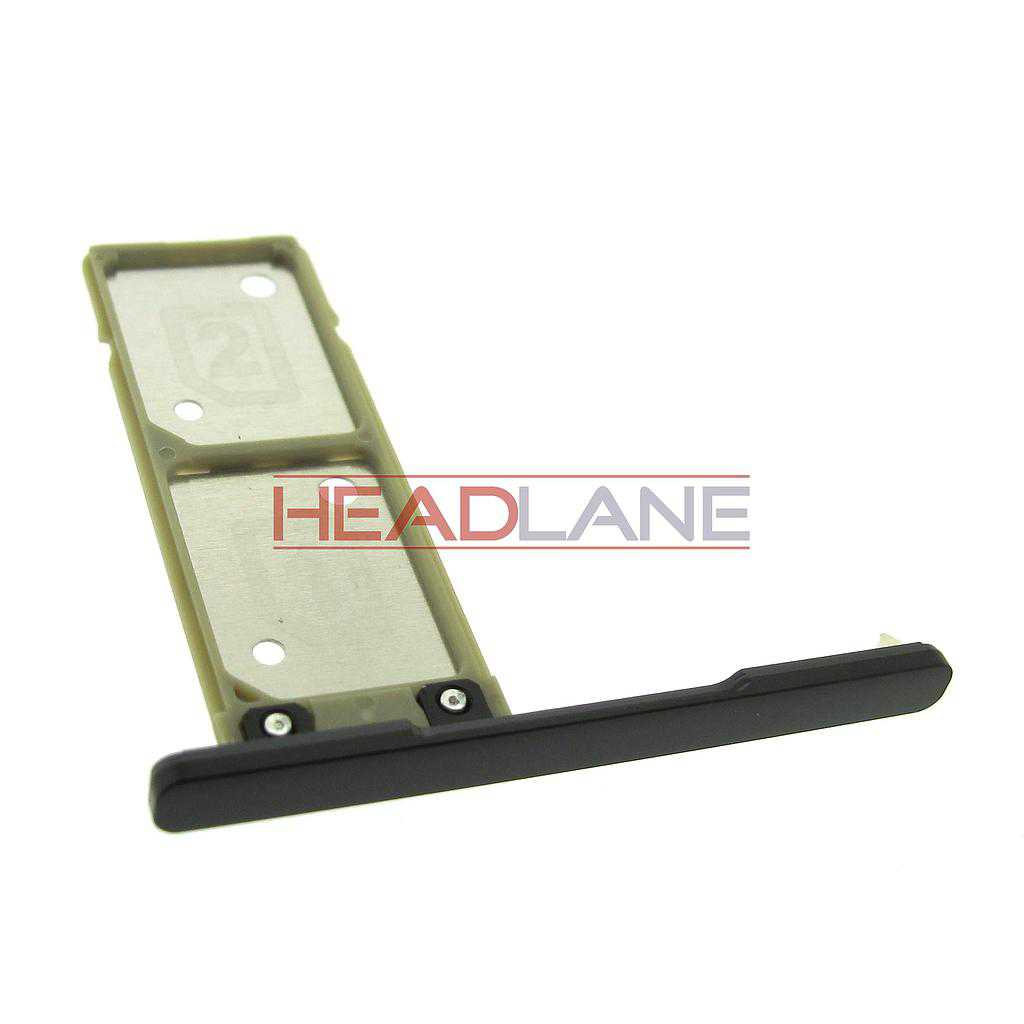 Sony G3112 Xperia XA1 SIM Card Tray - Black (Dual)