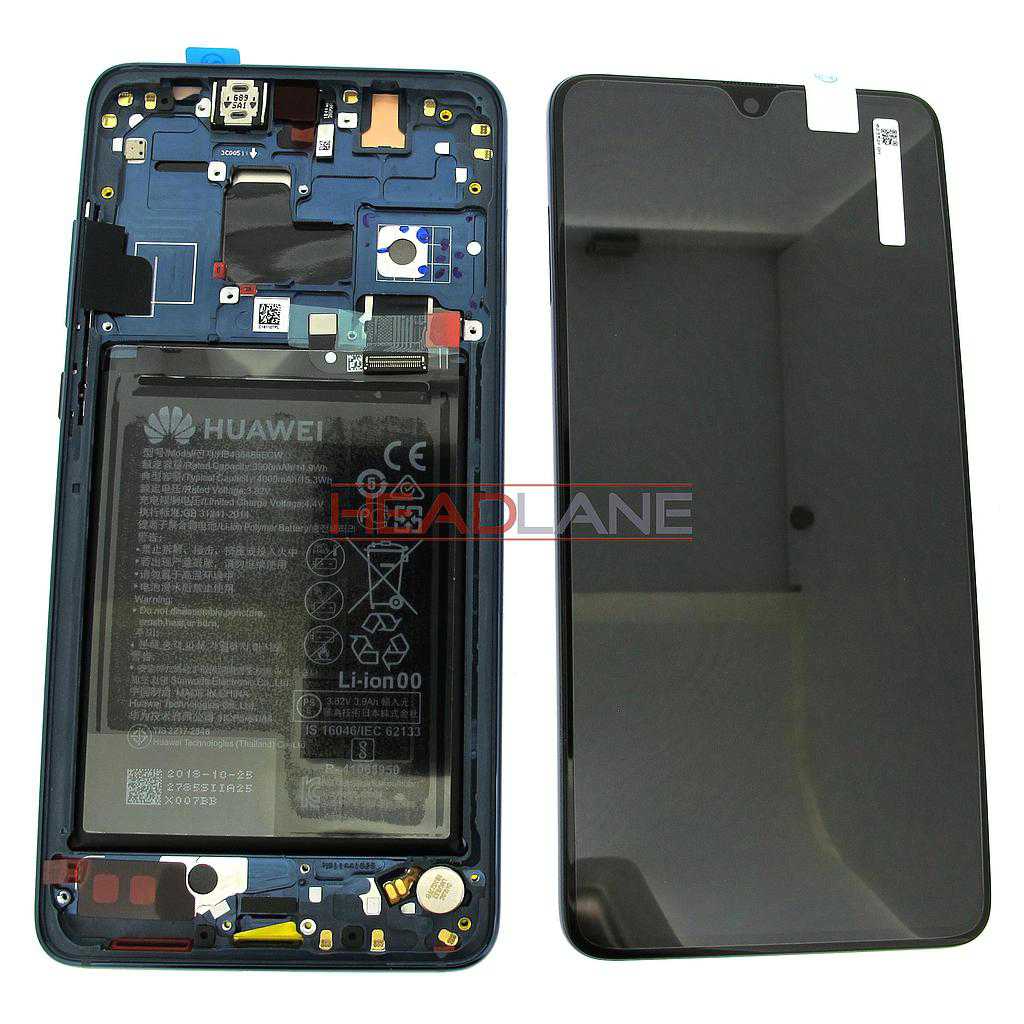 Huawei Mate 20 LCD Display / Screen + Touch + Battery Assembly - Blue