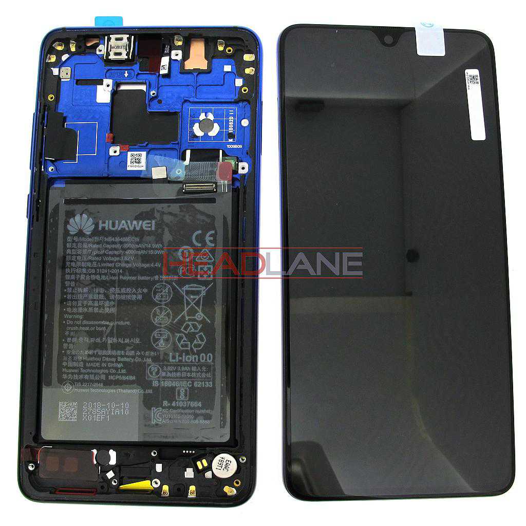 Huawei Mate 20 LCD Display / Screen + Touch + Battery Assembly - Twilight