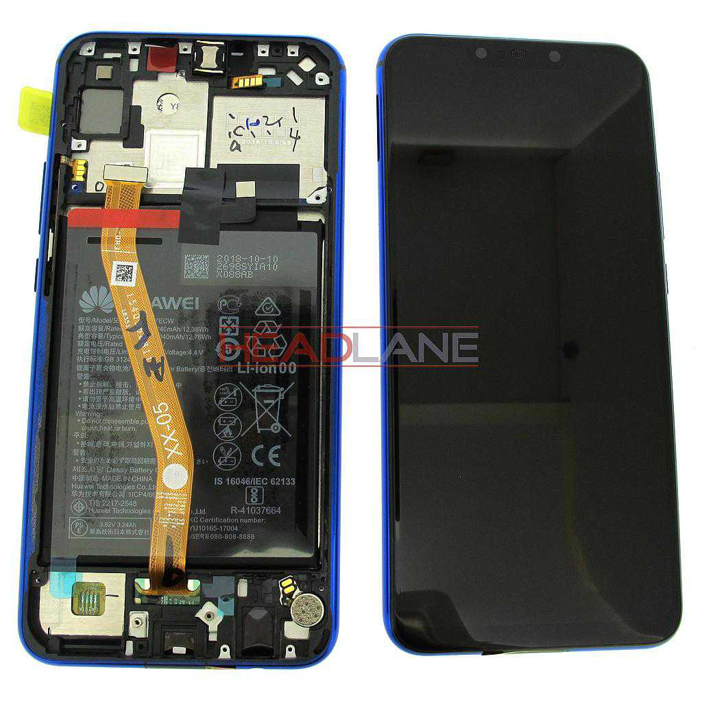 Huawei P Smart+ / P Smart Plus Nova 3i LCD Display / Screen + Touch + Battery Assembly - Purple