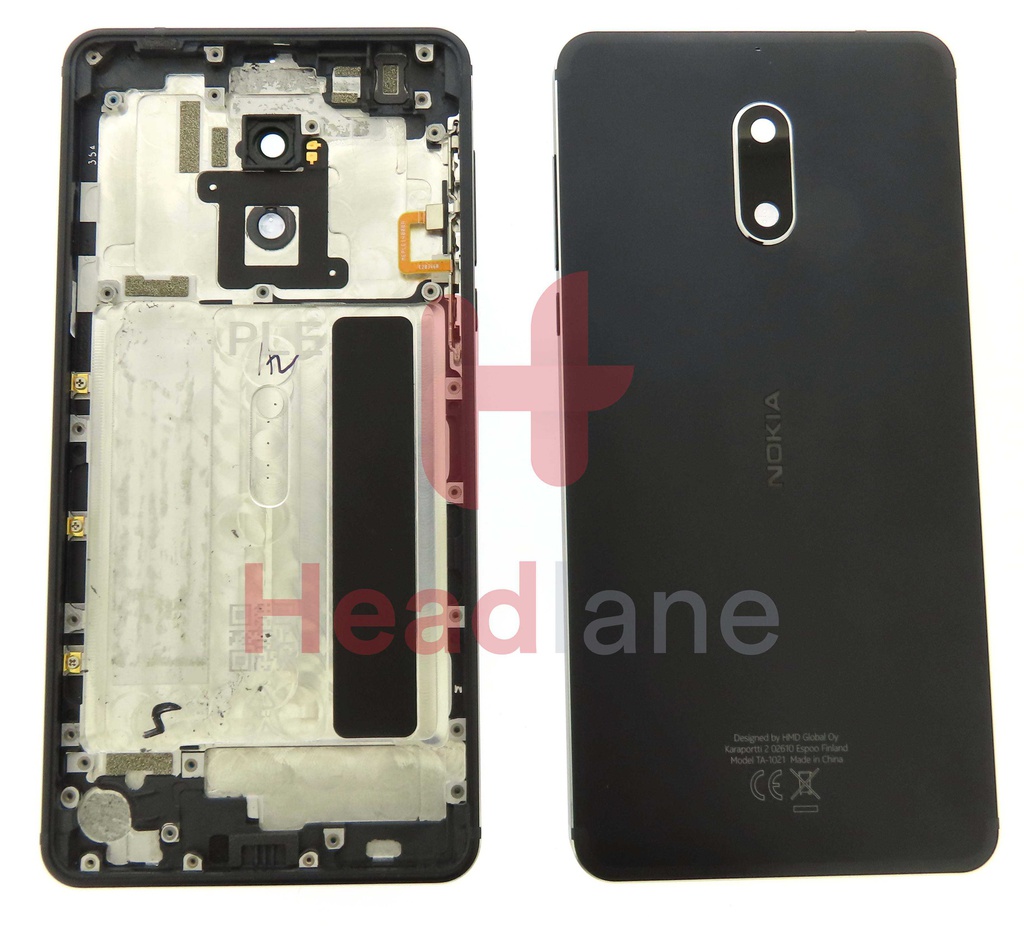 Nokia 6 TA-1021 Back / Battery Cover - Black