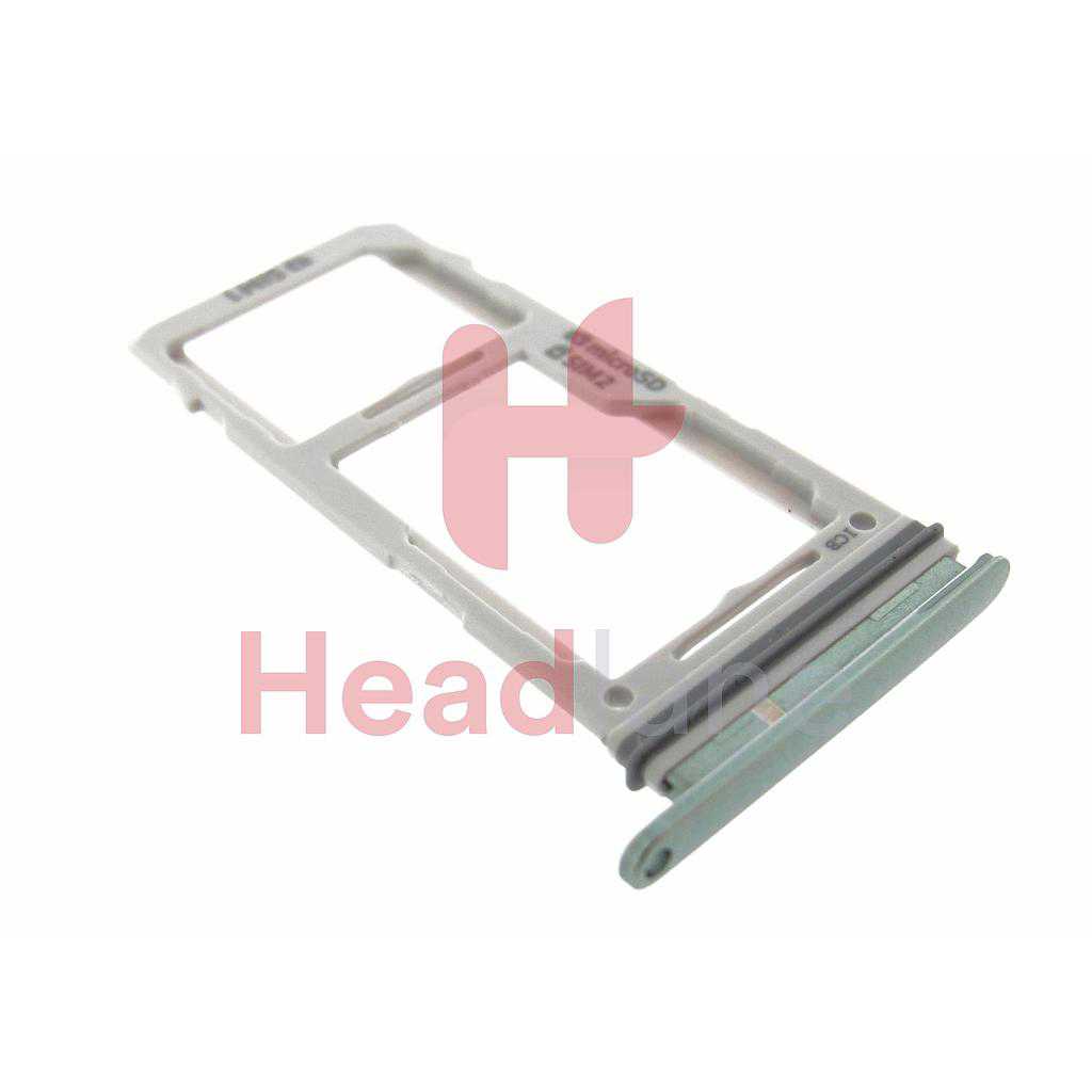 Samsung SM-G973 Galaxy S10 SIM / Memory Card Tray (Hybrid / Dual SIM) - Prism Green