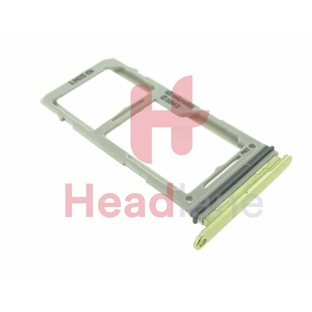 Samsung SM-G970 Galaxy S10E SIM / Memory Card Tray (Hybrid / Dual SIM) - Canary Yellow